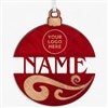 Pmall thumb Personalized Logo Name Red Wood Ornament - 30801
