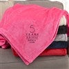 Pink Anniversary Fleece Blanket 