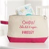 Canvas Diaper Bag - Pink