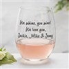 Product Thumbnail Stemless Wine - Back View