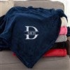 Navy Fleece Throw