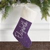 Ivory Faux Fur Stocking