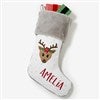 Product Thumbnail Grey Faux Fur Stocking