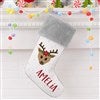 Grey Faux Fur Stocking