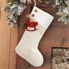 Ivory Stocking with Red Tag