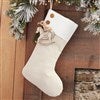 Ivory Stocking with White Tag