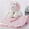 Pink Blanket and Puppy Set