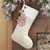 Ivory Stocking Alderwood Tag - Pink