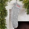 Grey Knit Stocking