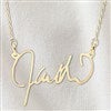 Gold Necklace - Horizontal Name