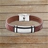 Product Thumbnail Brown Woven with Silver Plate