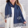 Slate Blue Scarf Draped