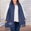 Slate Blue Scarf Hanging