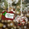 alt='Gift Tag Greetings Photo 2-Sided Metal Ornament'