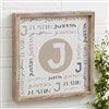 12 x 12 Whitewashed Frame