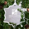 Pmall thumb Personalized Logo Snowflake Mirror Ornament - 34372