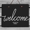 alt='Hello & Welcome Personalized Slate Plaque'