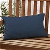 Back of Lumbar Outdoor Throw Pillow