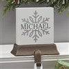 Product Thumbnail Silver Snowflake Stocking Holder