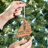 Natural Sailboat Ornament with Hands