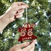Red Truck Ornament with Hands