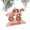 Pink Wood Truck Ornament