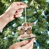 White Truck Ornament with Hands