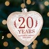Lightable Glass Heart Ornament