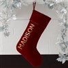 Burgundy Velvet Stocking