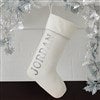 Product Thumbnail White Velvet Stocking