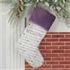 Purple Christmas Stocking 