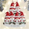 Family of 6 Gnome Ornament