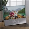 Pmall thumb Personalized Logo Glass Block Silver Base Picture Frame - 38605