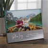 Pmall thumb Personalized Logo Glass Block Silver Base Picture Frame - 38605