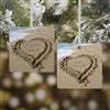 Product Thumbnail 2 Sided Metal Square Ornament