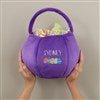 Product Thumbnail Holding Purple Bag