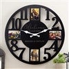 Black Entryway Picture Frame Wall Clock