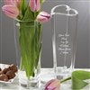 Orrefors Engraved Message Crystal Vase