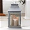 Silver Engraved Message Candle Lantern