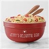 Product Thumbnail Red Ceramic Serving Bowl