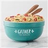 Product Thumbnail Turquoise Ceramic Serving Bowl