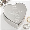 Silver Heart Keepsake Box