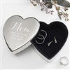 Product Thumbnail Open Silver Heart Keepsake Box