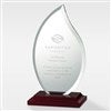 Pmall thumb Personalized Logo Mahogany Finish and Glass Flame Award  - 41282