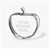 Pmall thumb Engraved Logo Crystal Apple Keepsake  - 41565