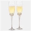 Product Thumbnail Infinity Heart Wedding Engraved Flutes