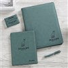Pmall thumb Personalized Logo Leatherette Pen- Teal  - 41625