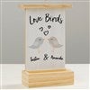 Love Birds Bird Feeder on Table