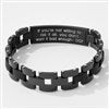 Product Thumbnail Matte Black ID Bracelet Back Engraving