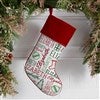 Product Thumbnail Burgundy Stocking